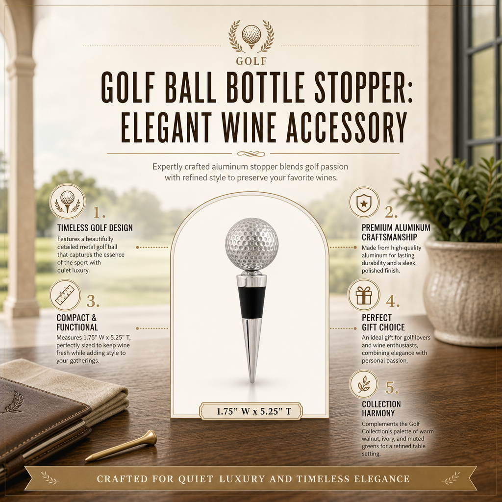 Golf Ball Bottle Stopper 9