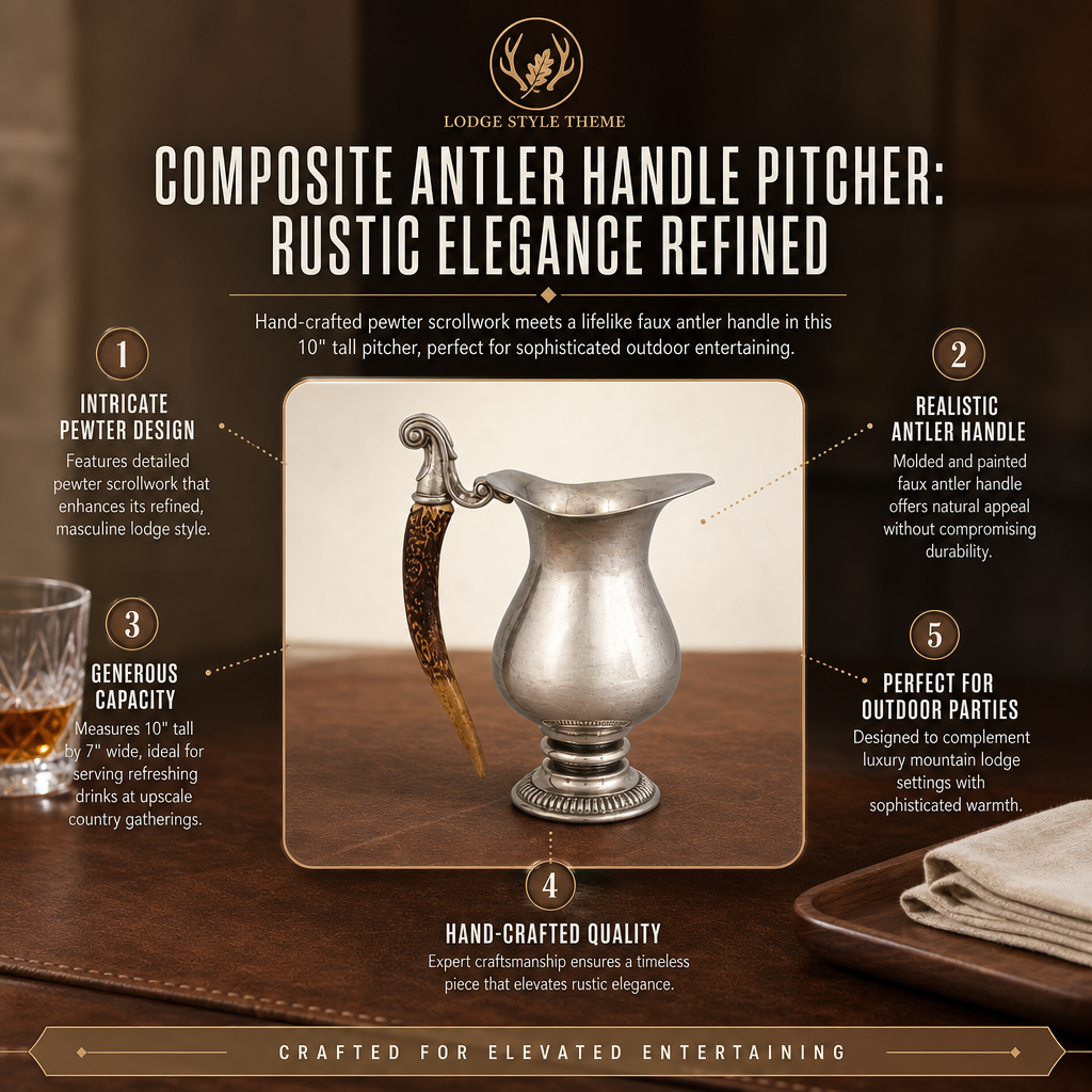 Composite Antler Handle Pitcher 7