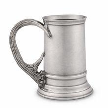Pewter English Mug with Pewter Antler Handle 1