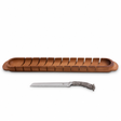 Baguette Board with Antler Bread Knife