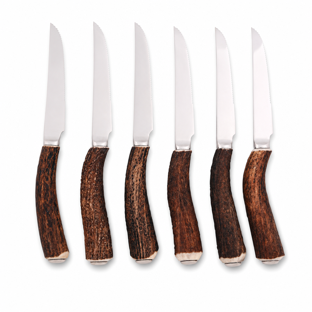 Natural Antler Steak Knife Set 1