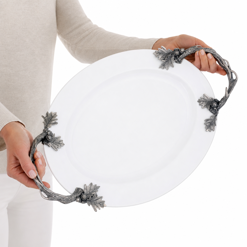Fallen Antler Stoneware Tray 10