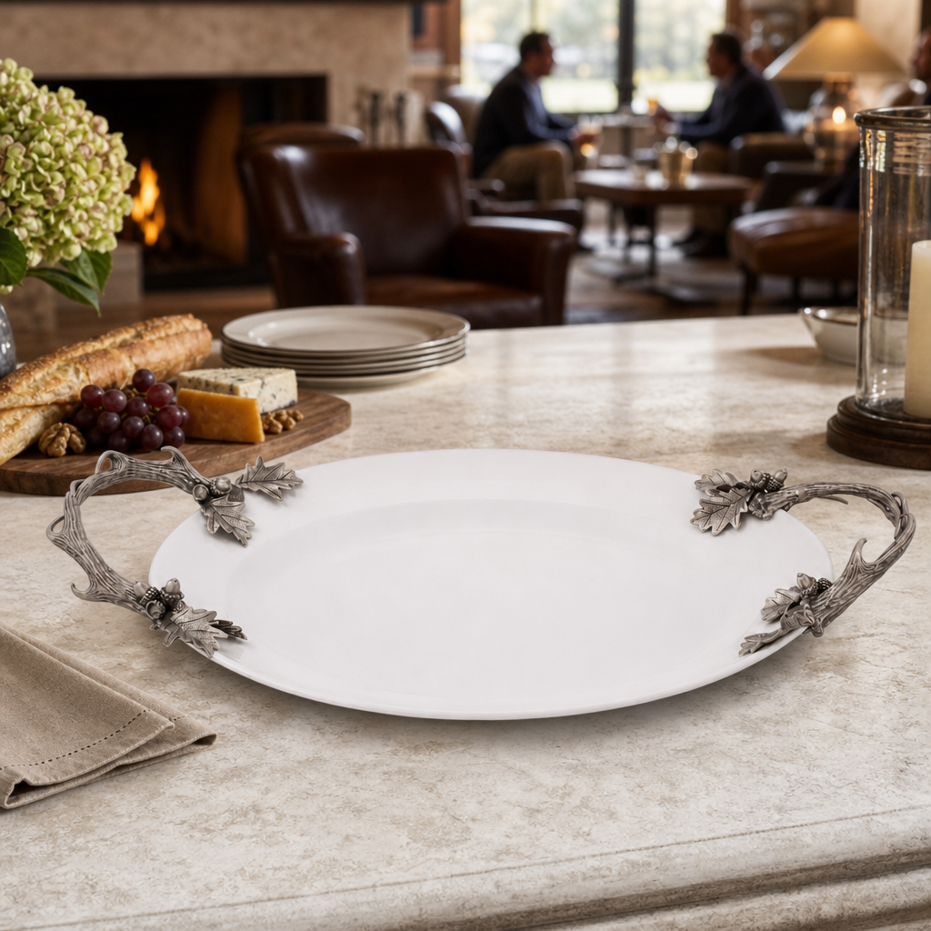 Fallen Antler Stoneware Tray 8