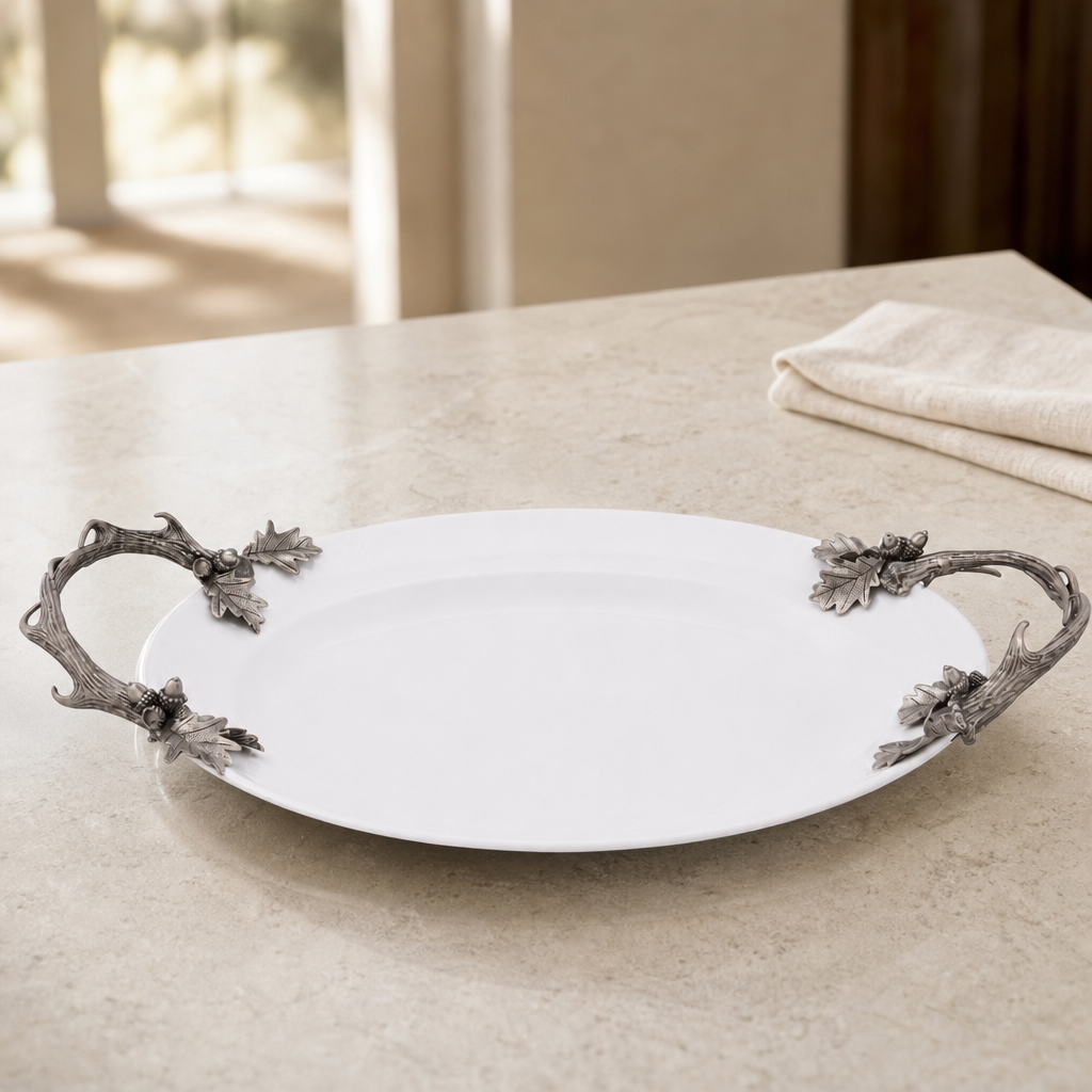 Fallen Antler Stoneware Tray 4
