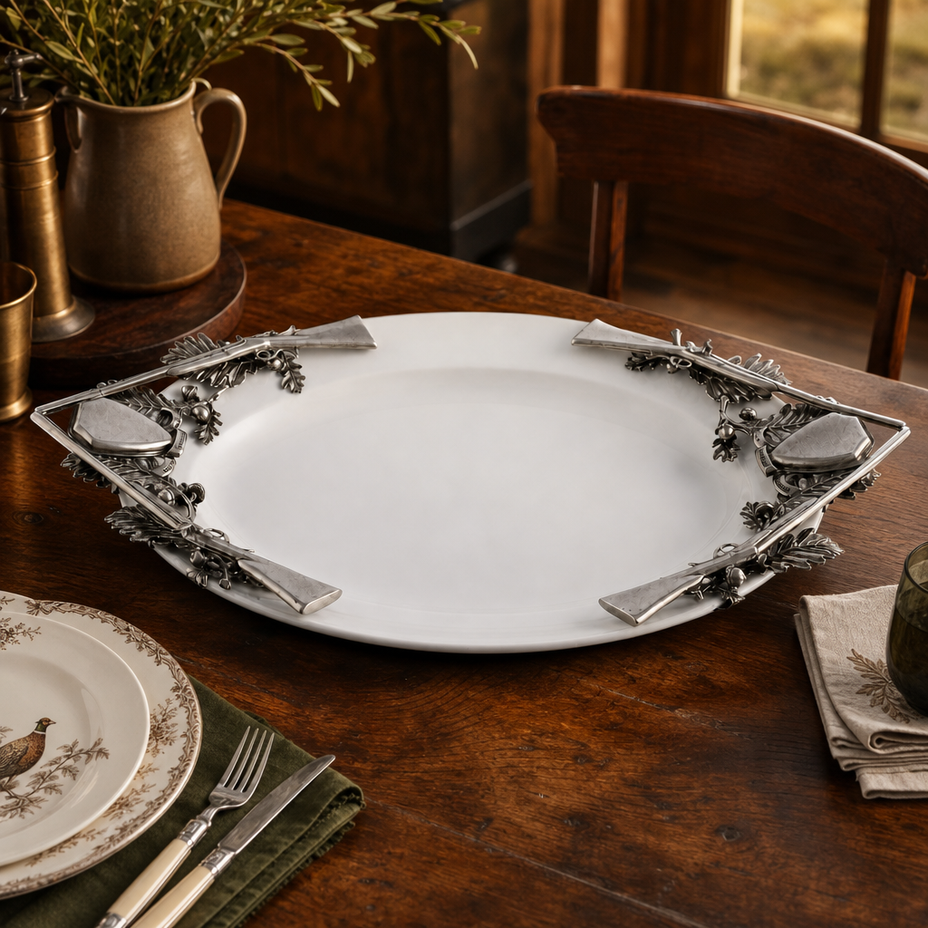 Stoneware Hunt Serving Tray 7