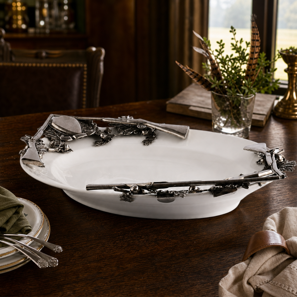 Stoneware Hunt Serving Tray 8