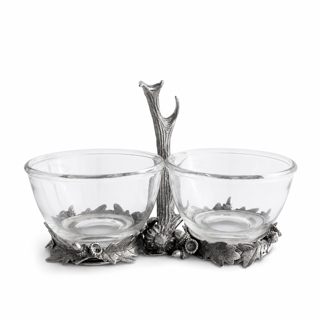 Fallen Antler Double Glass Dip Bowl 1