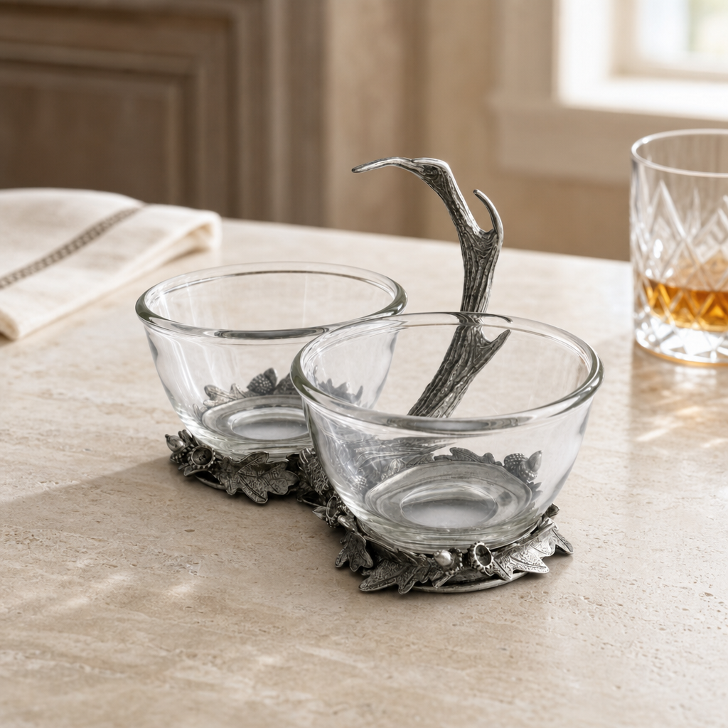 Fallen Antler Double Glass Dip Bowl 3