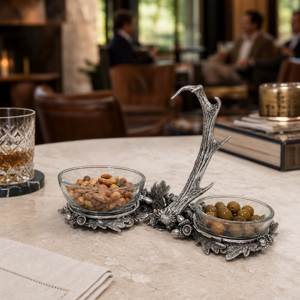 Fallen Antler Double Glass Dip Bowl 9