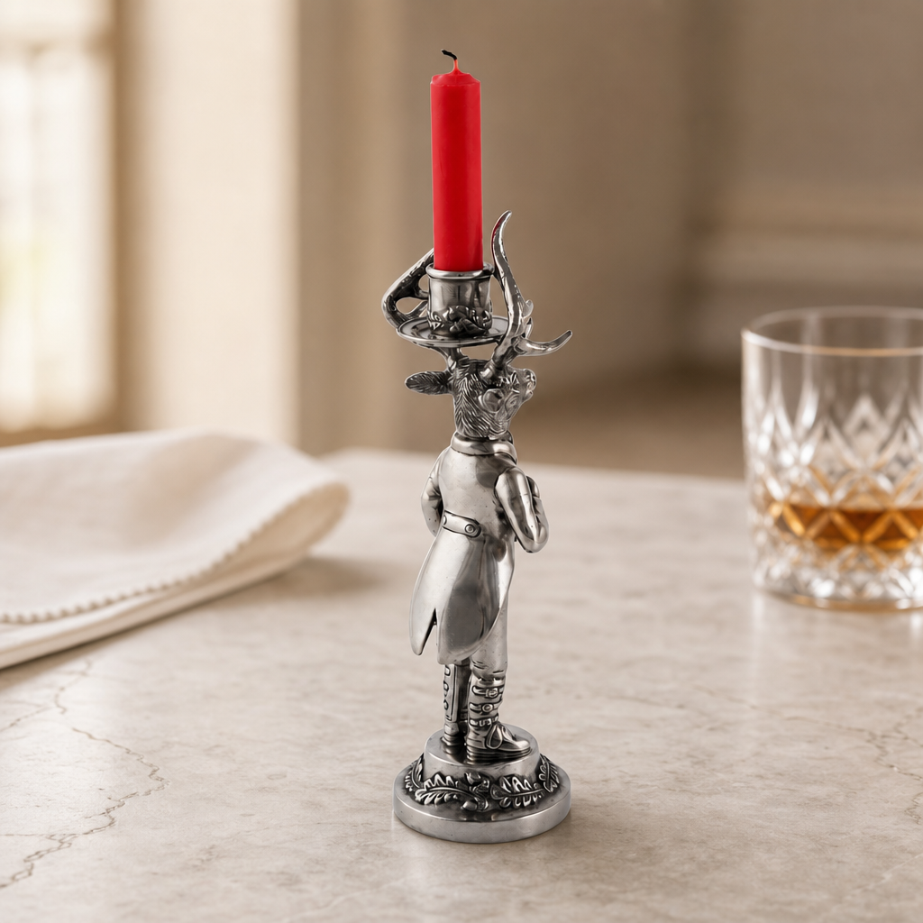Gentleman Elk Short Candlestick 5
