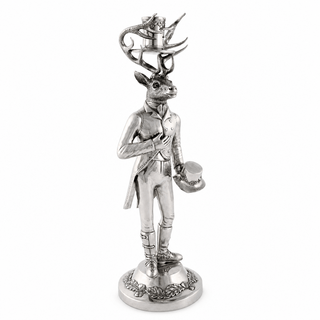 Gentleman Elk Tall Candlestick