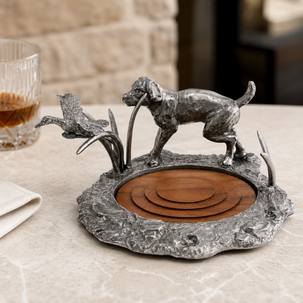 Labrador & Duck Wine Coaster 1