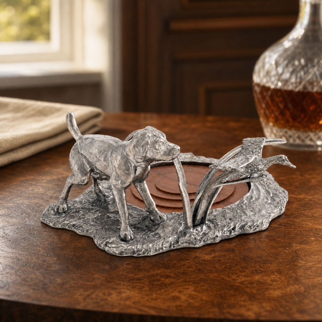 Labrador & Duck Wine Coaster 5