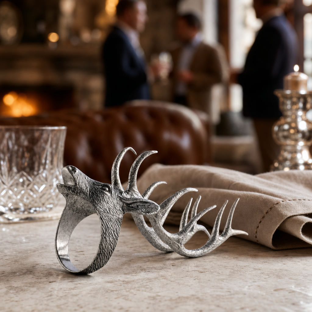 Elk Head Napkin Ring 8