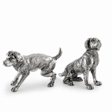 Pewter Spaniel Salt & Pepper Set 1