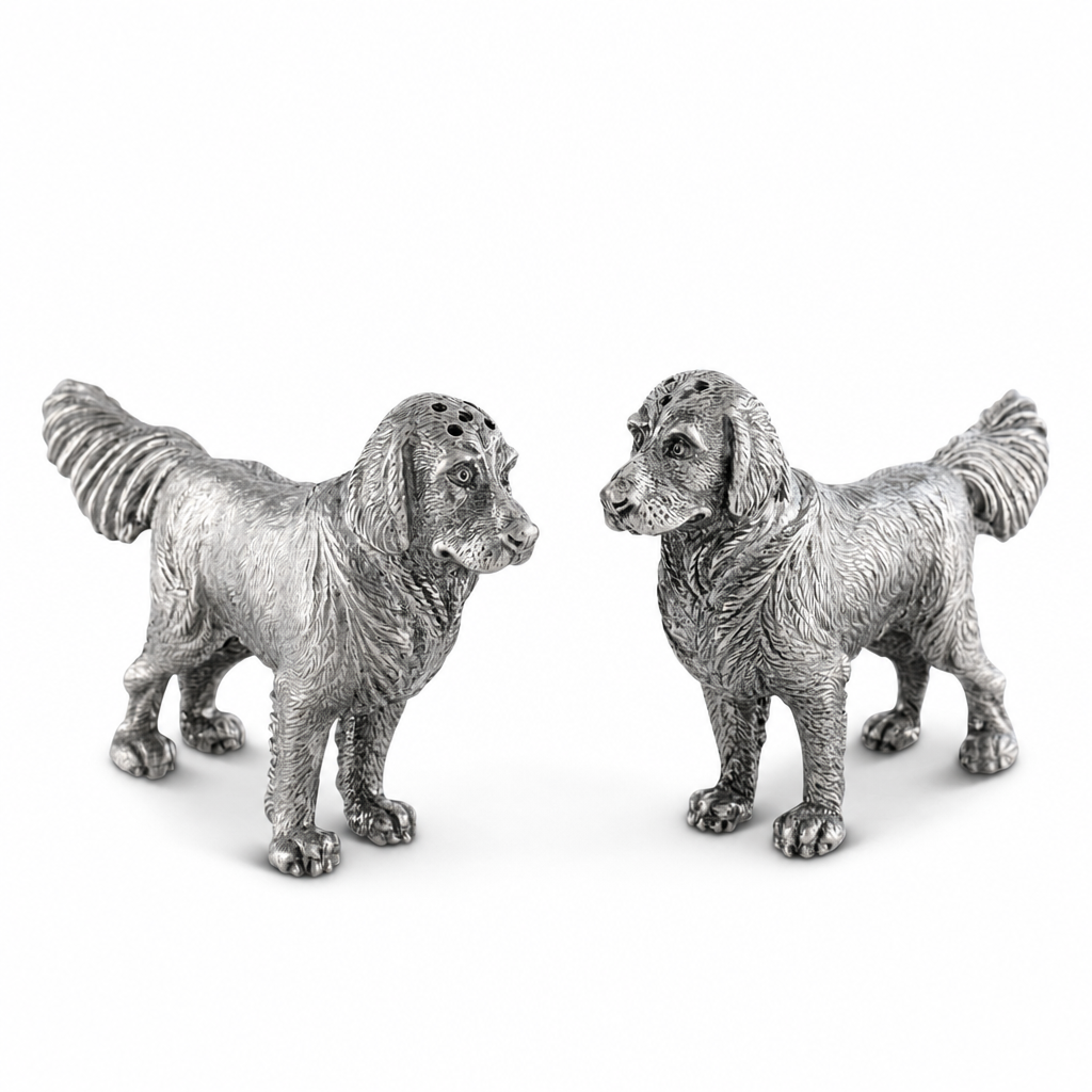 Pewter Retriever Salt and Pepper 1