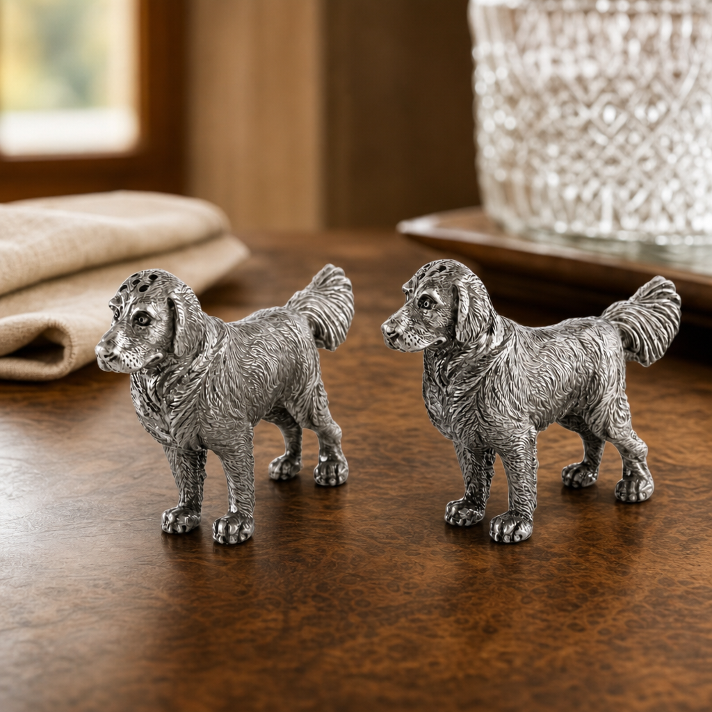 Pewter Retriever Salt and Pepper 4