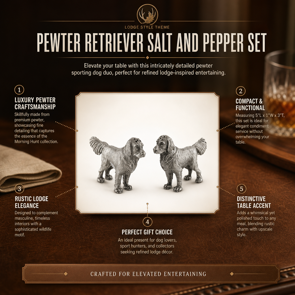 Pewter Retriever Salt and Pepper 1