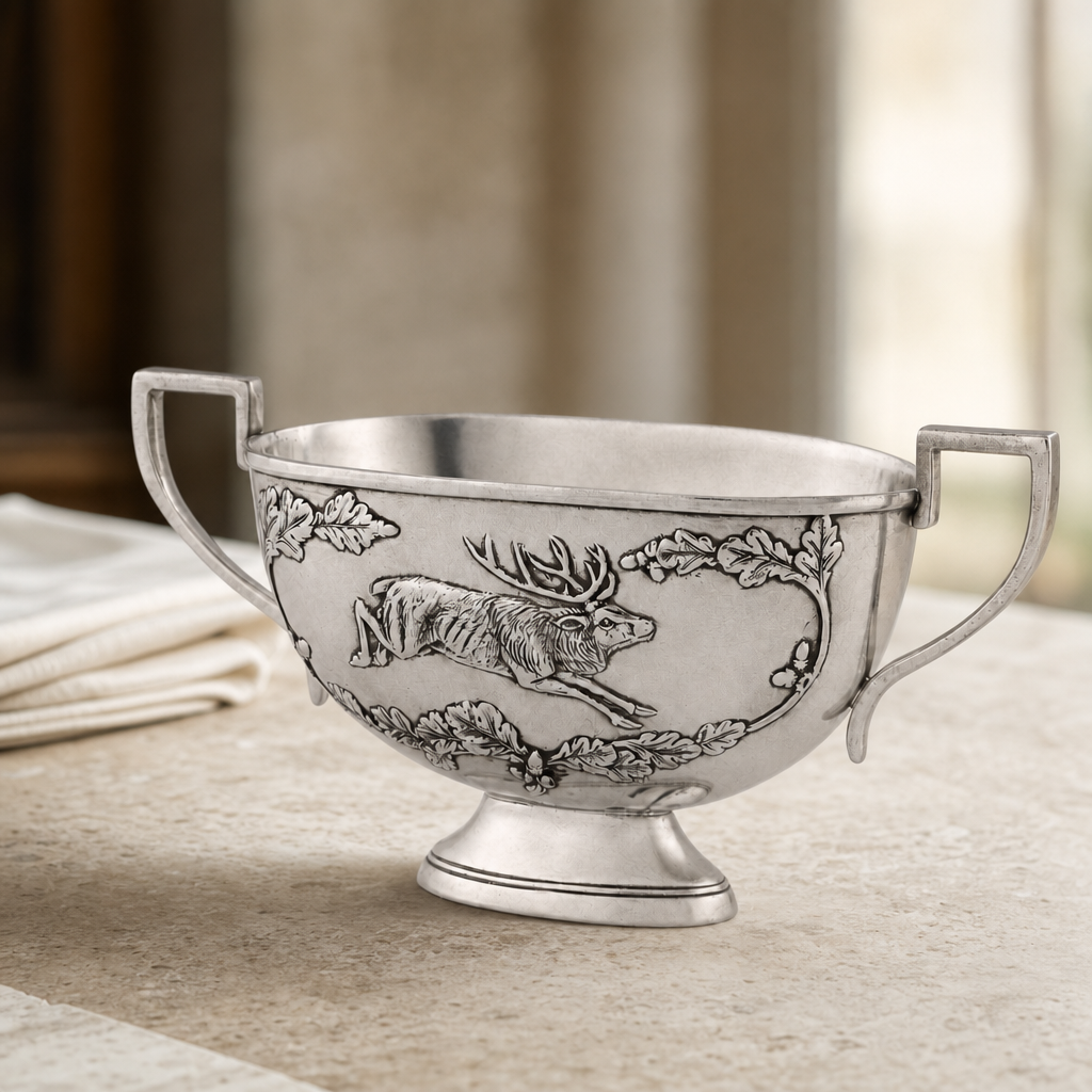 Noble Elk Pewter Gravy Boat 2