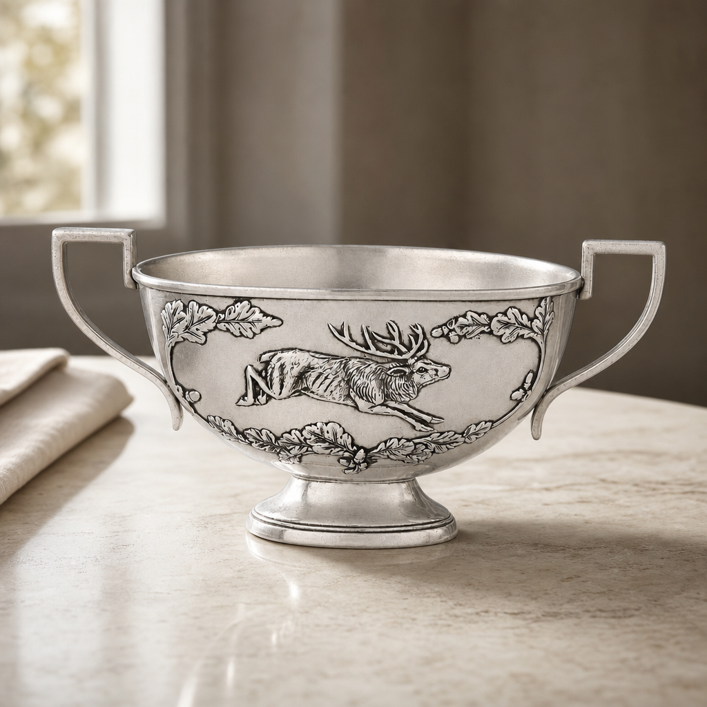 Noble Elk Pewter Gravy Boat 3