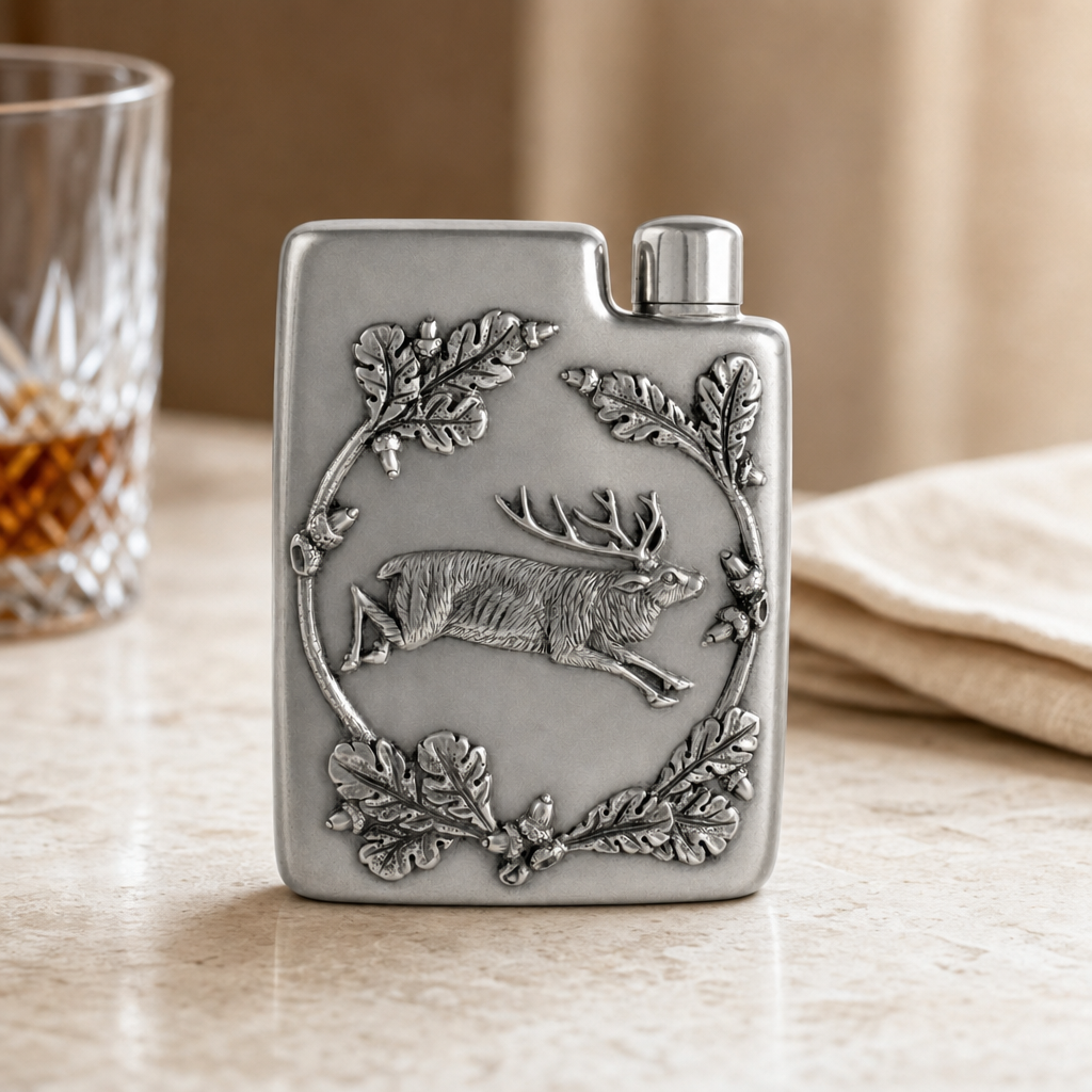 Black Forest Pewter Flask 3