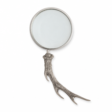Pewter Antler Handle Magnifier 4 inches 1