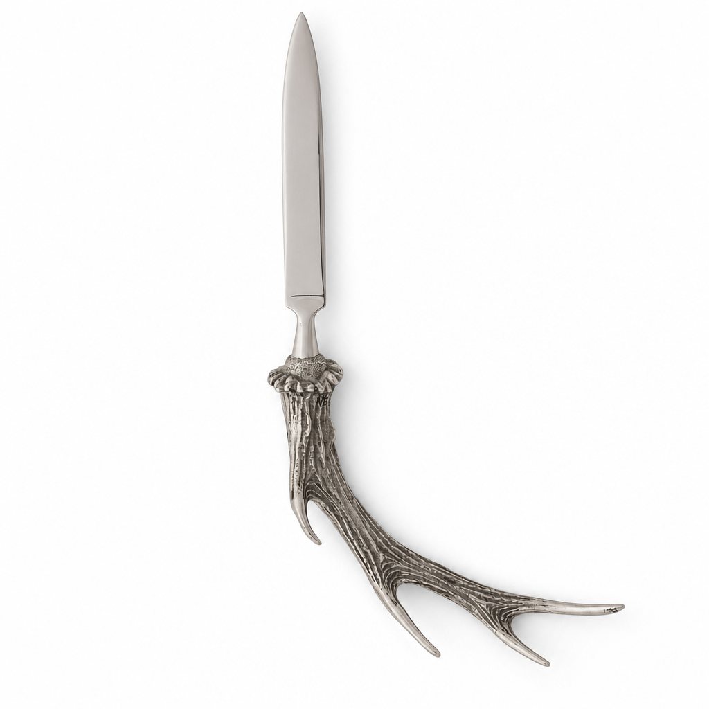 Pewter Handle Antler Letter Opener 1