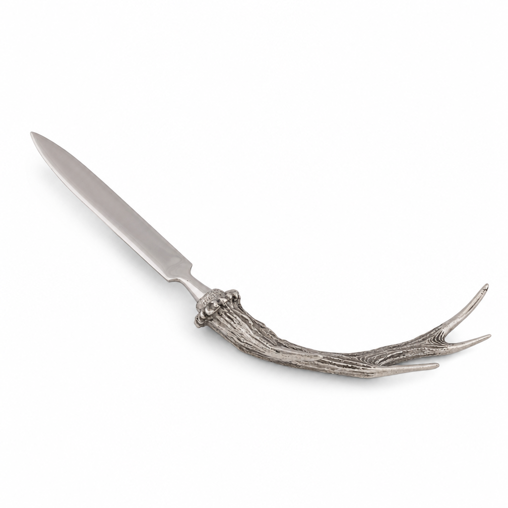 Pewter Handle Antler Letter Opener 8