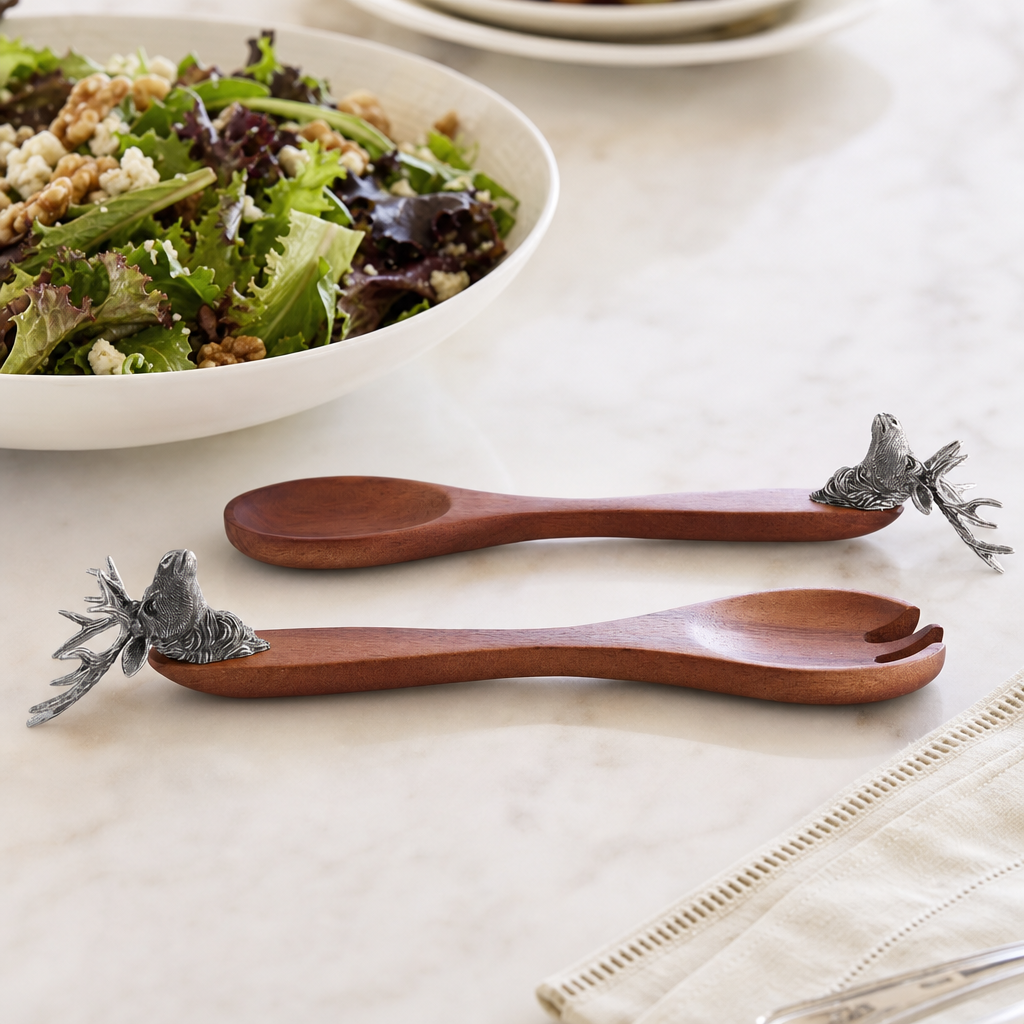 Elk Head Salad Servers 10