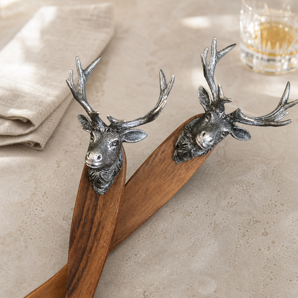 Elk Head Salad Servers 5