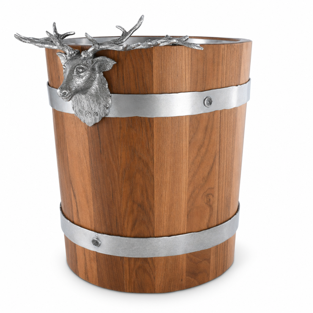 Elk Wood Pail Ice Bucket 1
