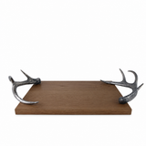 Cheese Tray With Pewter Antler Handles 1