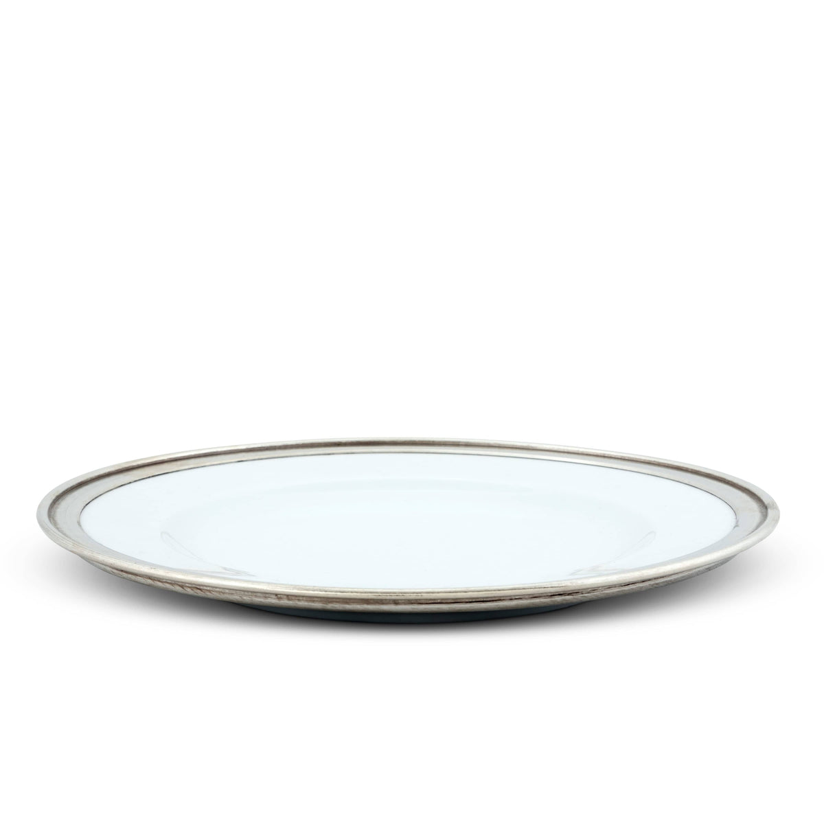 Classic Pewter Rim Dinner Plate
