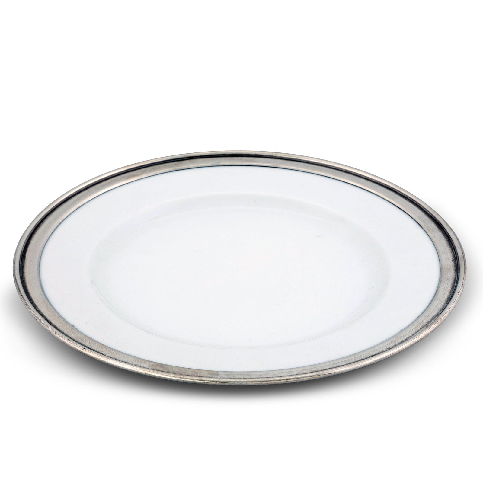 Classic Pewter Rim Dinner Plate