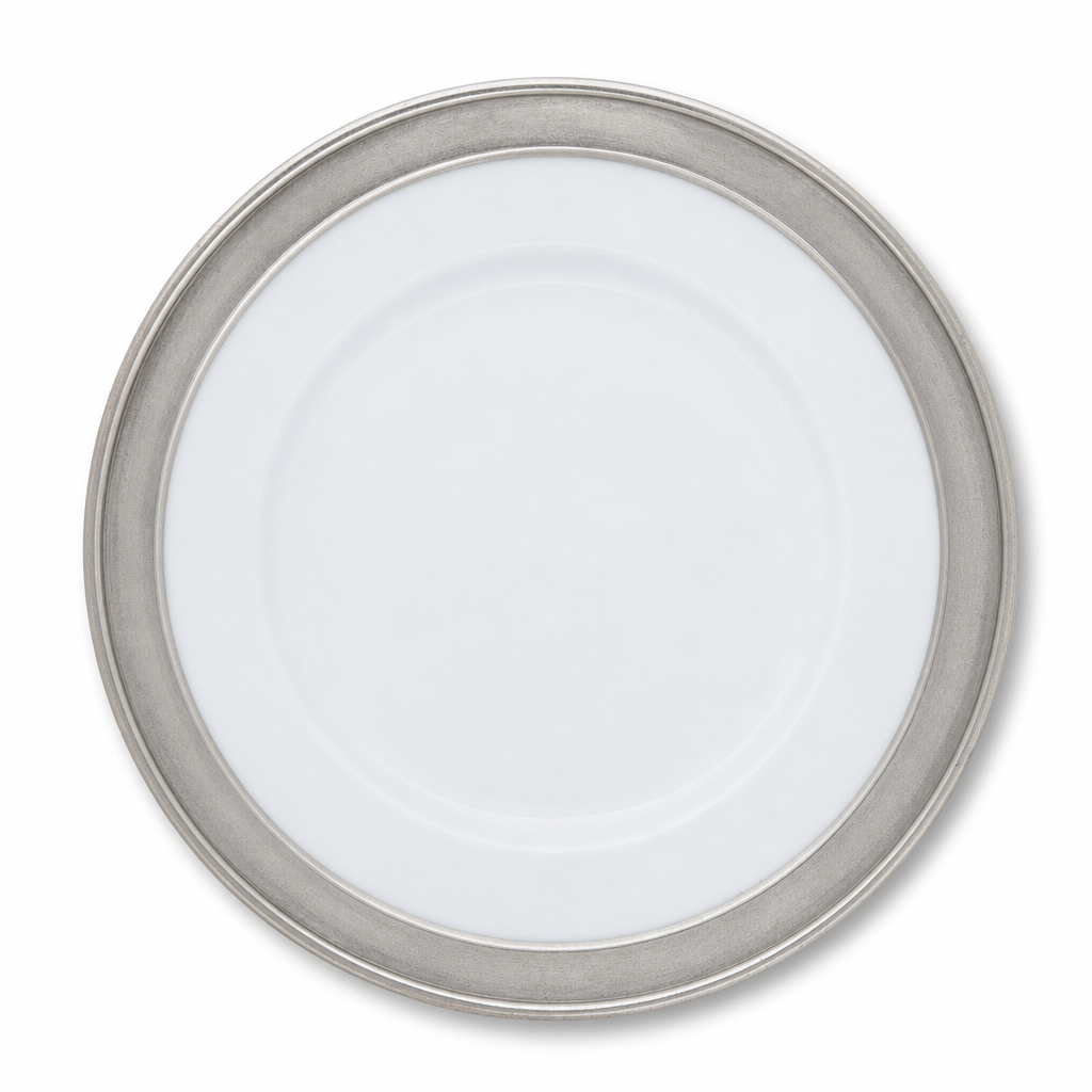 Classic Pewter Rim Salad Plate 1