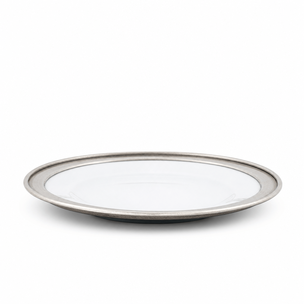 Classic Pewter Rim Salad Plate 10