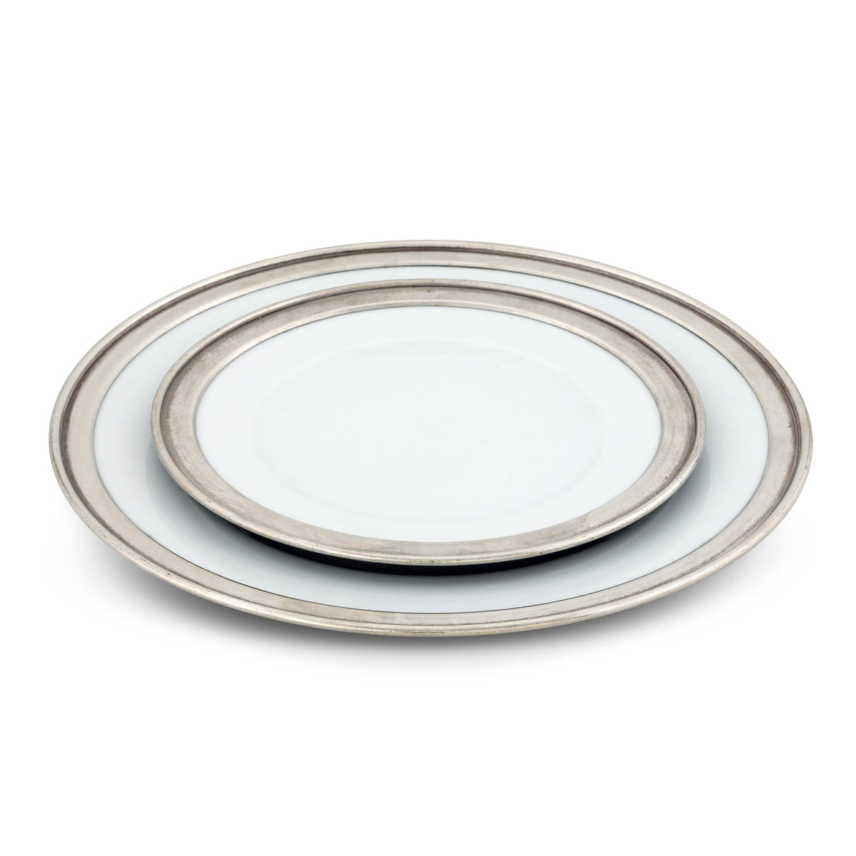 Classic Pewter Rim Salad Plate