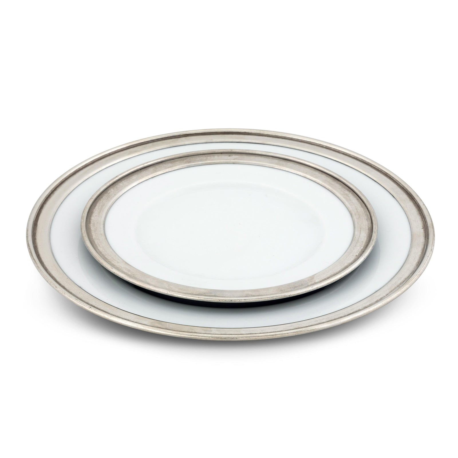 Classic Pewter Rim Salad Plate