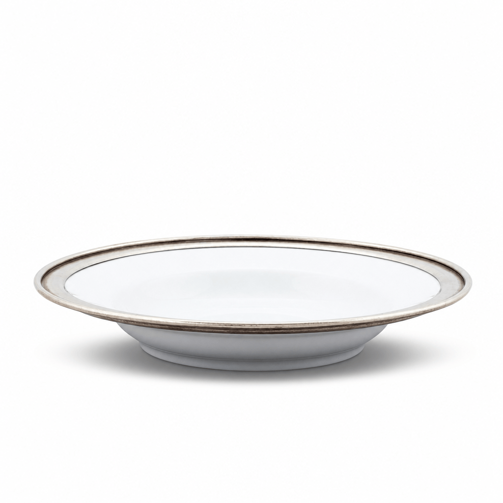 Classic Pewter Rim Soup Bowl 10