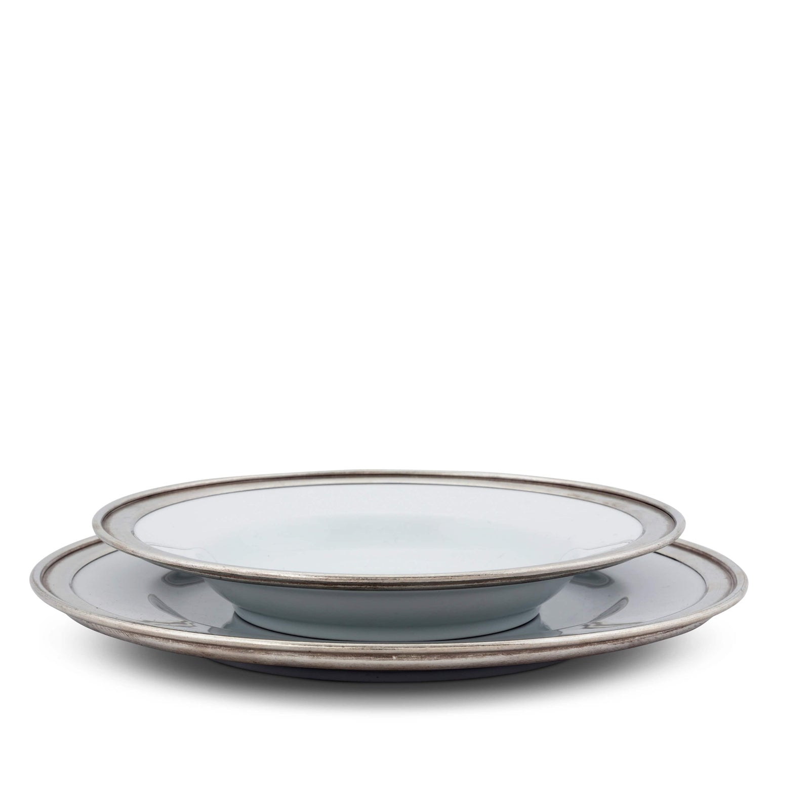 Classic Pewter Rim Soup Bowl