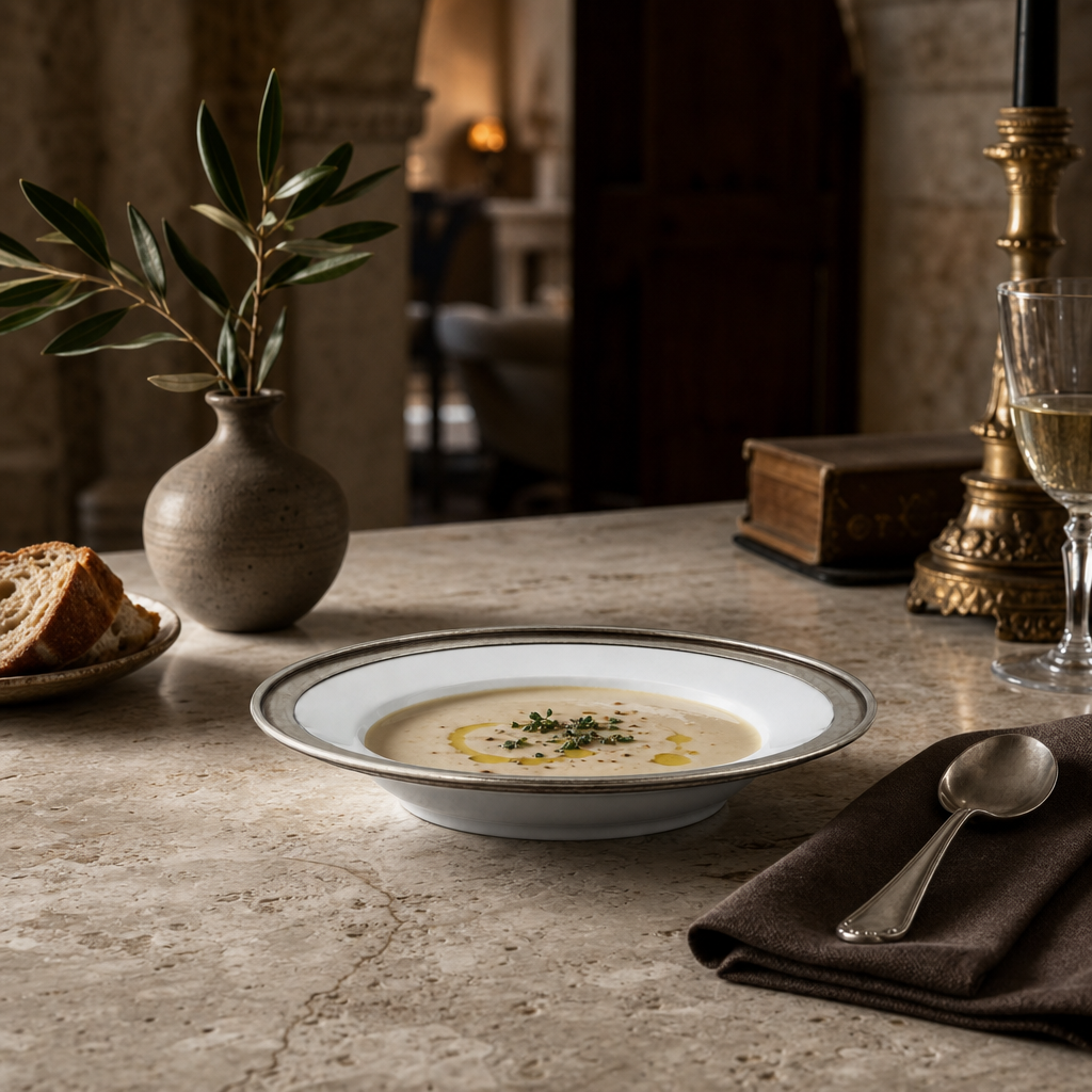 Classic Pewter Rim Soup Bowl 7
