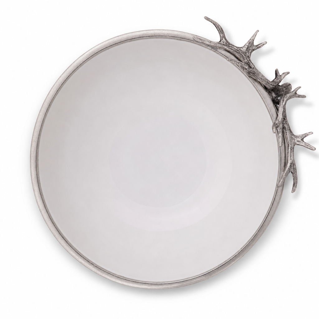Elk Head Stoneware Bowl Larger 8