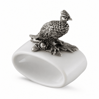 Pheasant Stoneware Napkin Ring
