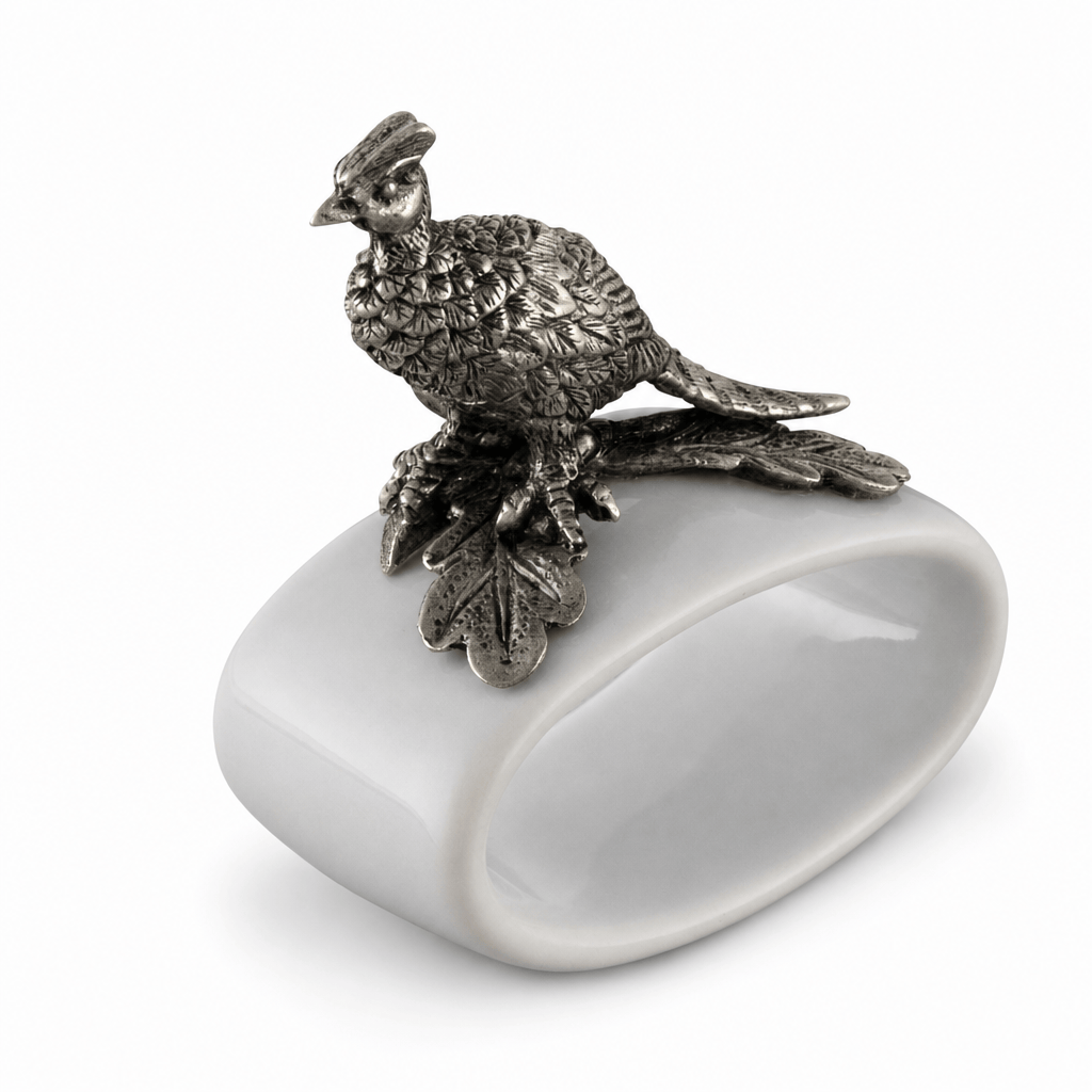 Pheasant Stoneware Napkin Ring 6