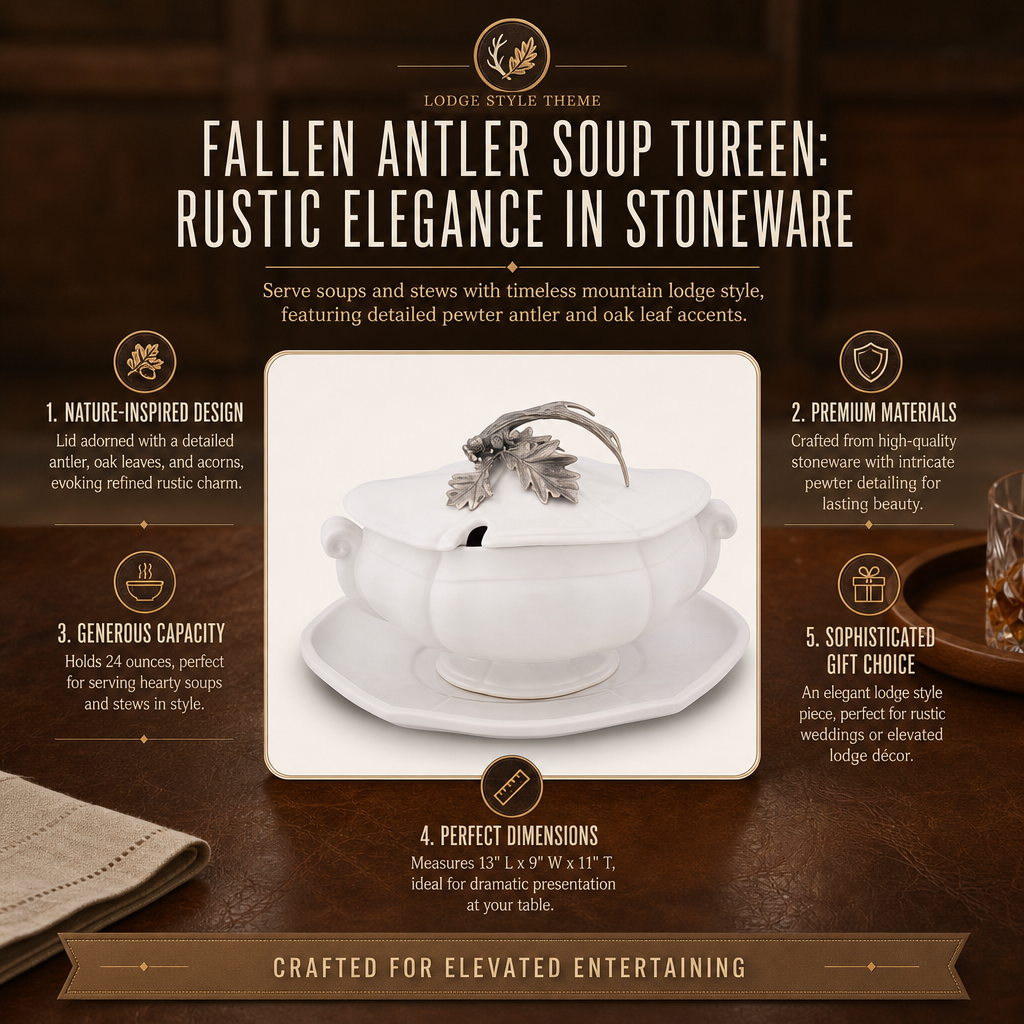Fallen Antler Soup Tureen 11