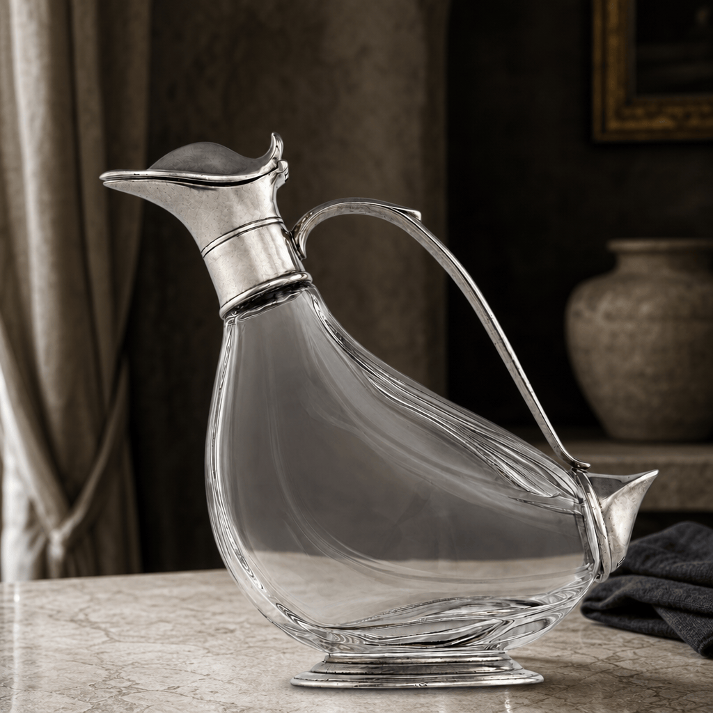 Duck Pewter Wine Decanter 4