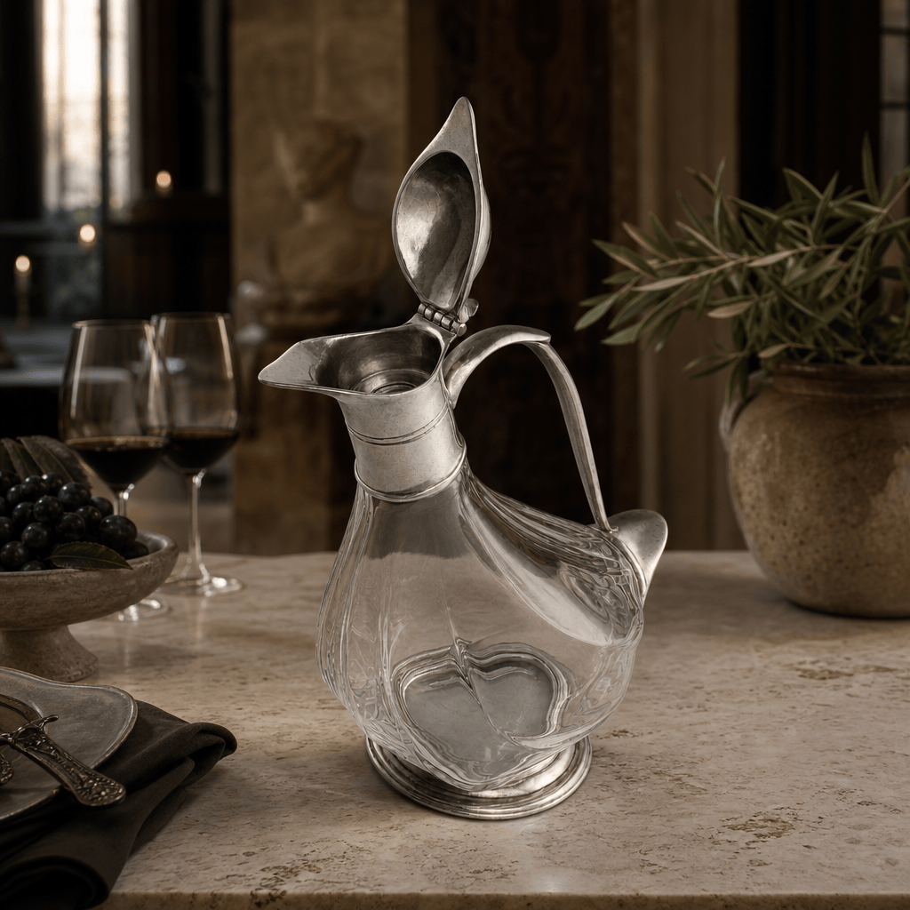 Duck Pewter Wine Decanter 9