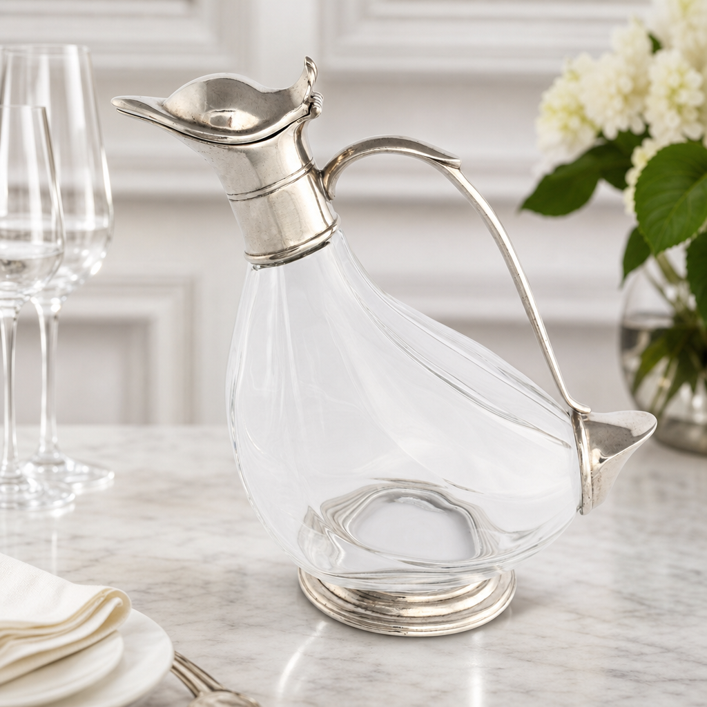 Duck Pewter Wine Decanter 8