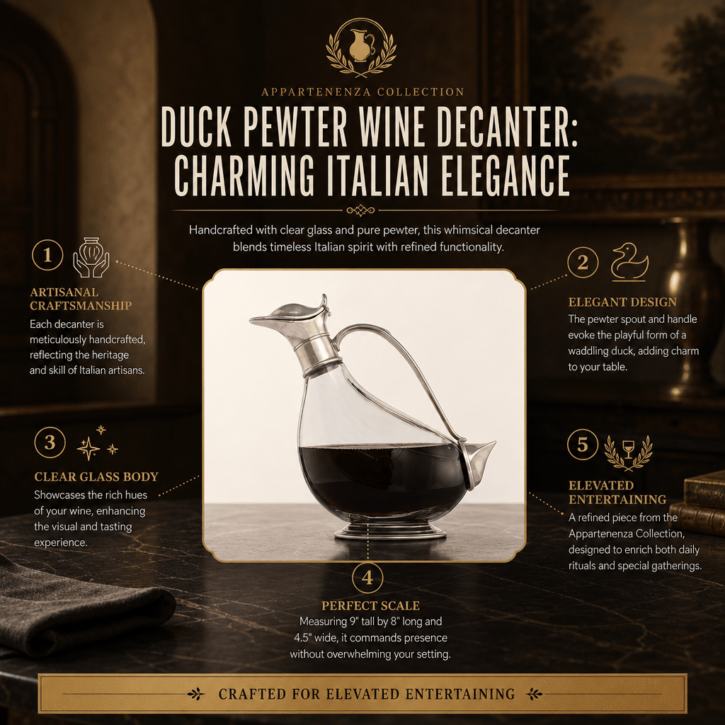 Duck Pewter Wine Decanter 11