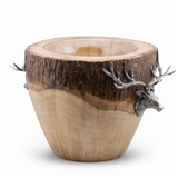 Natural Log Elk Ice Bucket 1